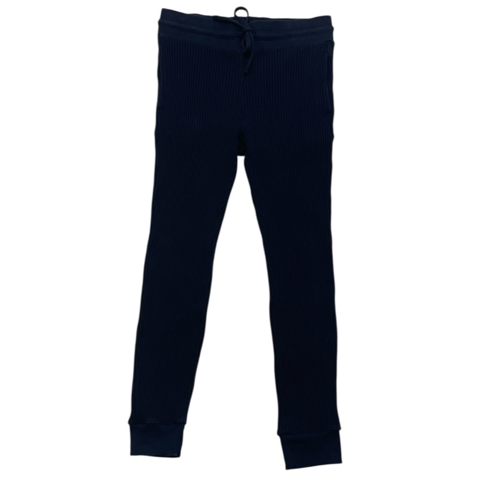 THE RANGE Jogger Pants Black Ribbed Drawstring Size Large - Picture 6 of 13